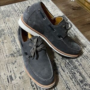 NEW! Toto Men's Lift (2.4”) Leather Boat Shoe Size 11.5 Blue Suede